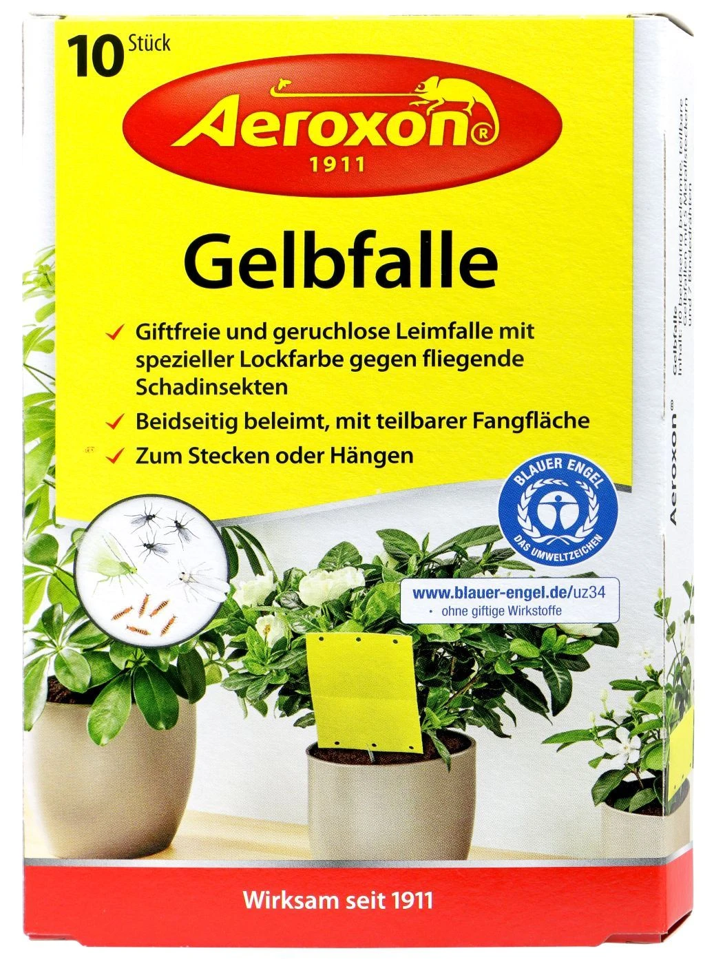 Aeroxon Gelbfalle - 10 Stück 1 Aeroxon Gelbfalle - 10 Stück