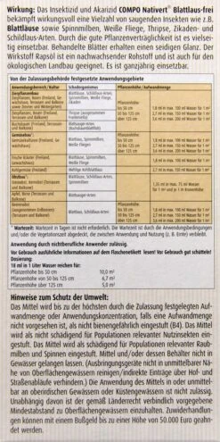 Compo Nativert Blattlaus-frei - 0,5 L -Bio Garten Compo20Nativert20Blattlausfrei 33812 H01