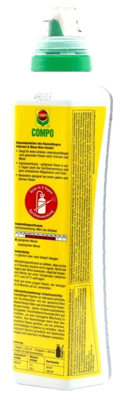 Compo Rasendünger Unkraut & Moos Nein Danke! - 1,3 L -Bio Garten Compo20Rasenduenger20Unkraut20und20Moos20Nein20danke201320l 33630 H02