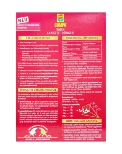 Compo Rosen Langzeit-Dünger - 0,85 Kg -Bio Garten Compo20Rosenduenger 31829 H01