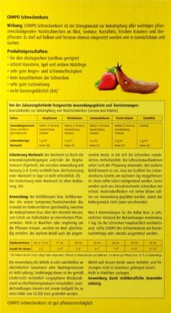 Compo Schneckenkorn - 1,1 Kg -Bio Garten Compo20Schneckenkorn 31314 H01