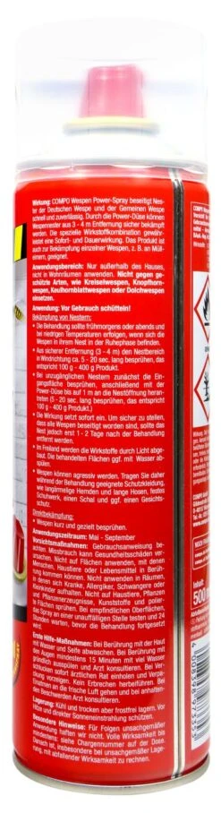 Compo Wespen Power-Spray - 0,5 L -Bio Garten Compo20Wespen20Power20Spray 31432 H01