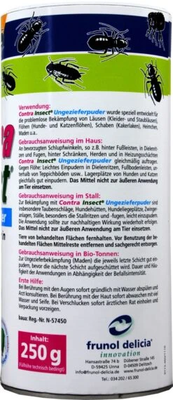 Contra Insect Ungezieferpuder - 250 G -Bio Garten Contra20Insect20Ungezieferpuder 39178 H01