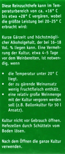 Kitzinger Hefe Bernkastel - 20 Ml -Bio Garten Kitzinger20Hefe20Bernkastel 15121 L01