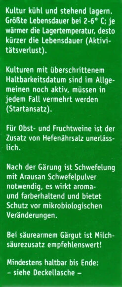 Kitzinger Hefe Bernkastel - 20 Ml -Bio Garten Kitzinger20Hefe20Bernkastel 15121 R01