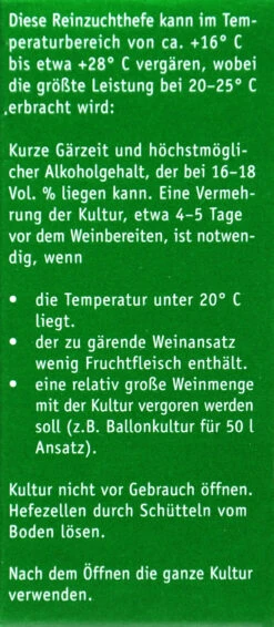 Kitzinger Hefe Haut Sauternes - 20 Ml -Bio Garten Kitzinger Hefe Haut Sauternes 15119 L01