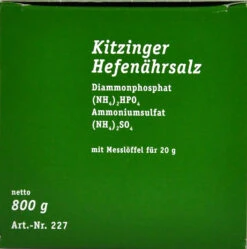 Kitzinger Hefenährsalz - 800 G -Bio Garten Kitzinger Hefenaehrsalz 15337 O01