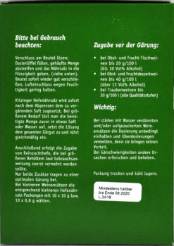 Kitzinger Hefenährsalz - 800 G -Bio Garten Kitzinger Hefenaehrsalz 15337 R01