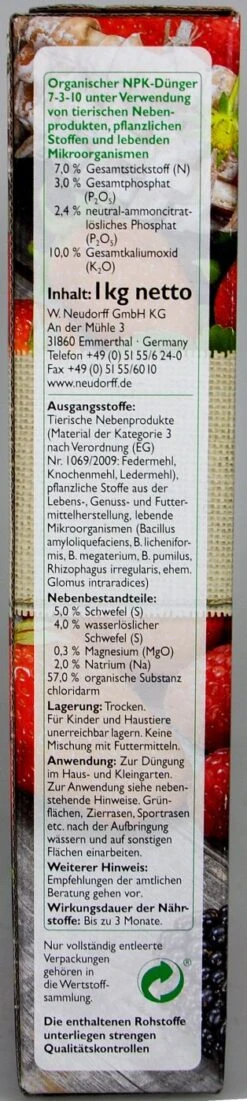 Neudorff Azet Beeren- & Obstdünger - 1 Kg -Bio Garten Neudorff20Azet20Beeren 20und20Obstduenger 36768 L01