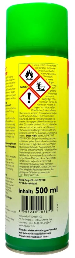 Neudorff Permanent Fliegenspray - 0,5 L -Bio Garten Neudorff20Permanent20Fliegenspray 36745 H01