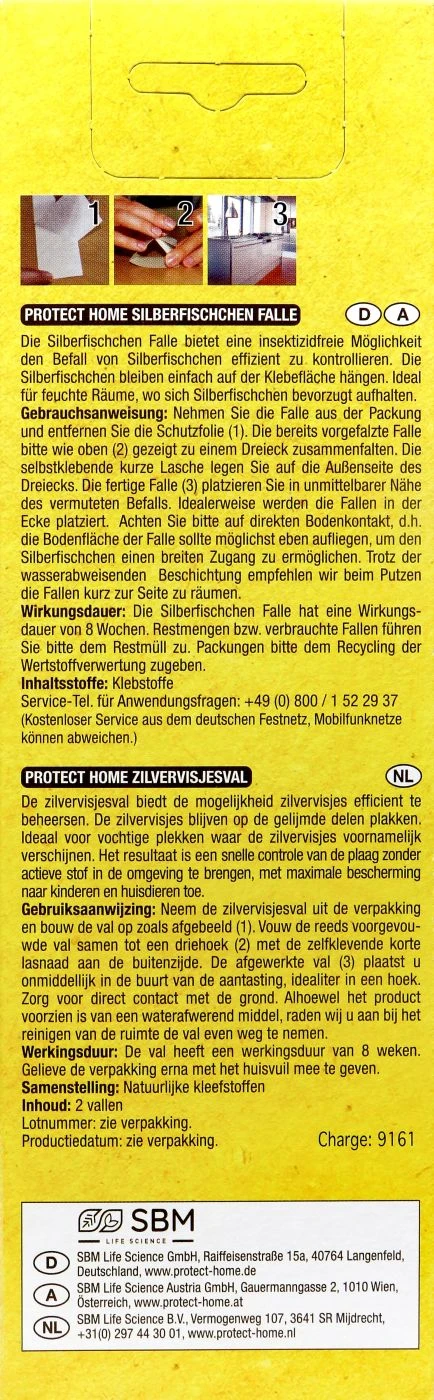 Protect Home Natria Silberfischchen-Falle - 2 Stück 2 Protect Home Natria Silberfischchen-Falle - 2 Stück – Bild 2
