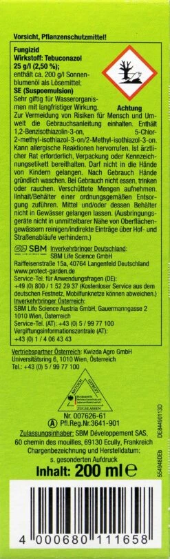 Protect Garden Curamat Rosen-Pilzfrei - 200 Ml -Bio Garten Protect Garden Curamat Rosen Pilzfrei 34315 R01