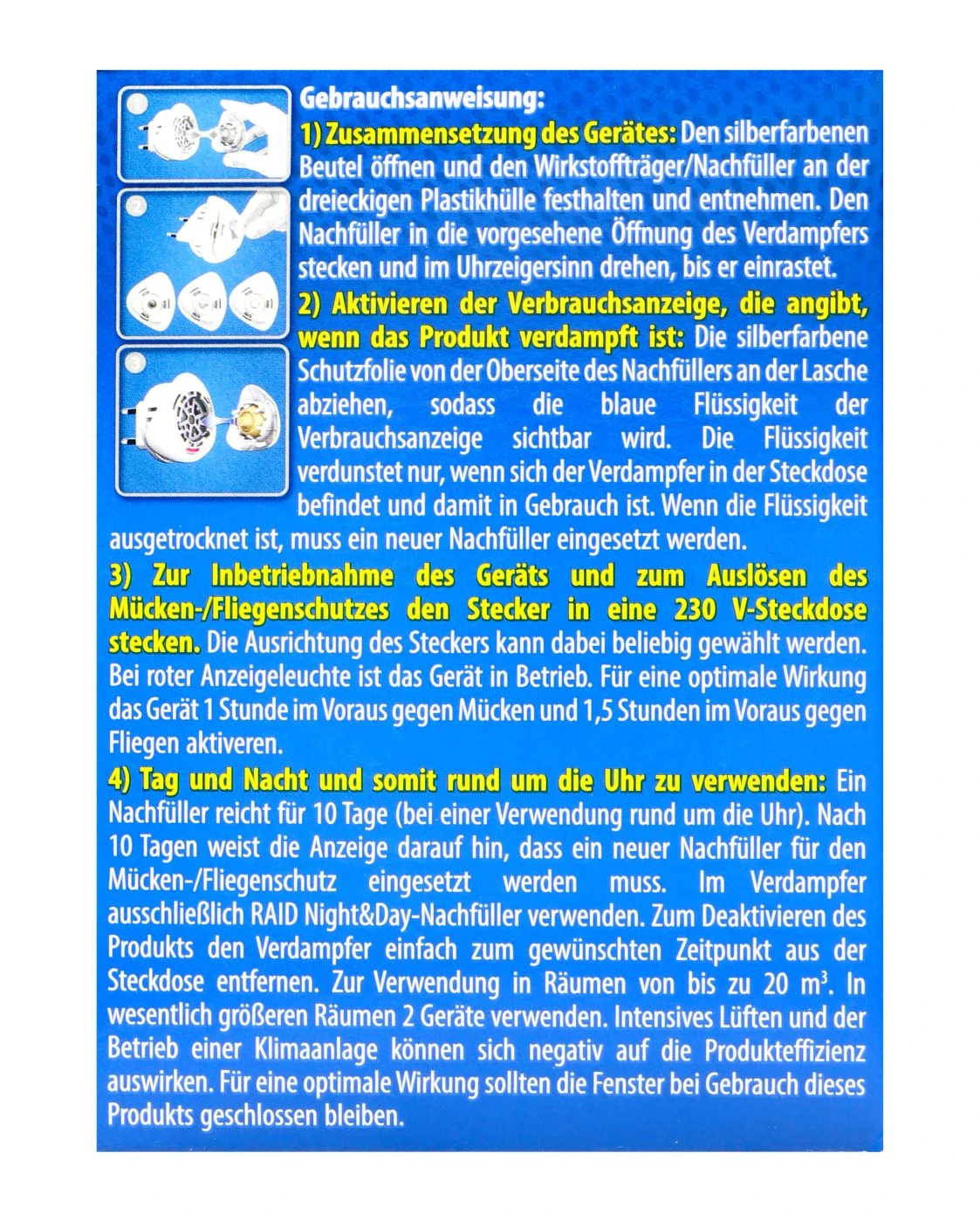 Raid Insektenstecker Night & Day Original 3 Raid Insektenstecker Night & Day Original – Bild 3