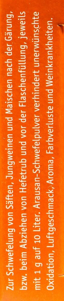 Kitzinger Arausan Schwefel-Pulver - 10 G -Bio Garten Schwefel Pulver 15138 R01