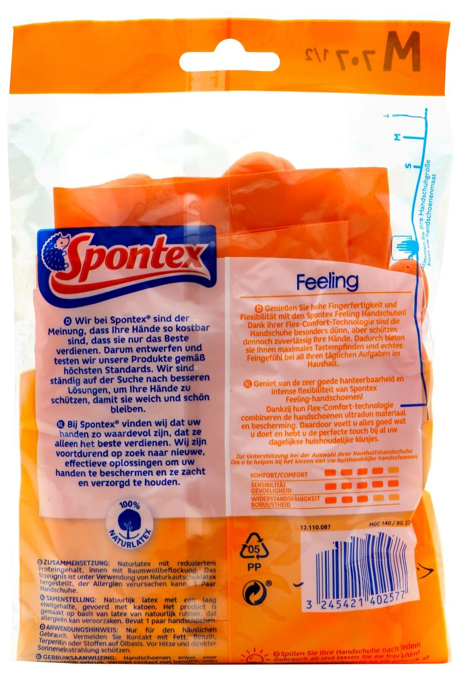 Gummihandschuh Spontex Feeling M 2 Gummihandschuh Spontex Feeling M – Bild 2